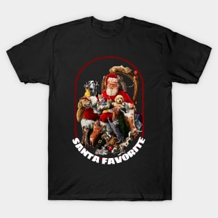 santa's favorite : animal christmas T-Shirt